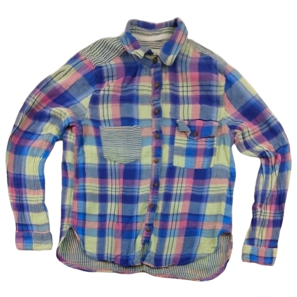 L.O.G.G by H&M Button Down Flannel Size 4 - Picture 3 of 10